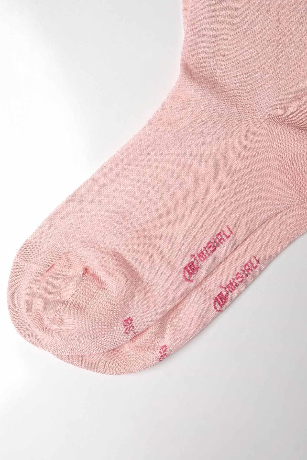 Mısırlı Kadın Merserize Tekli Pembe Soket Çorap M 77002 P