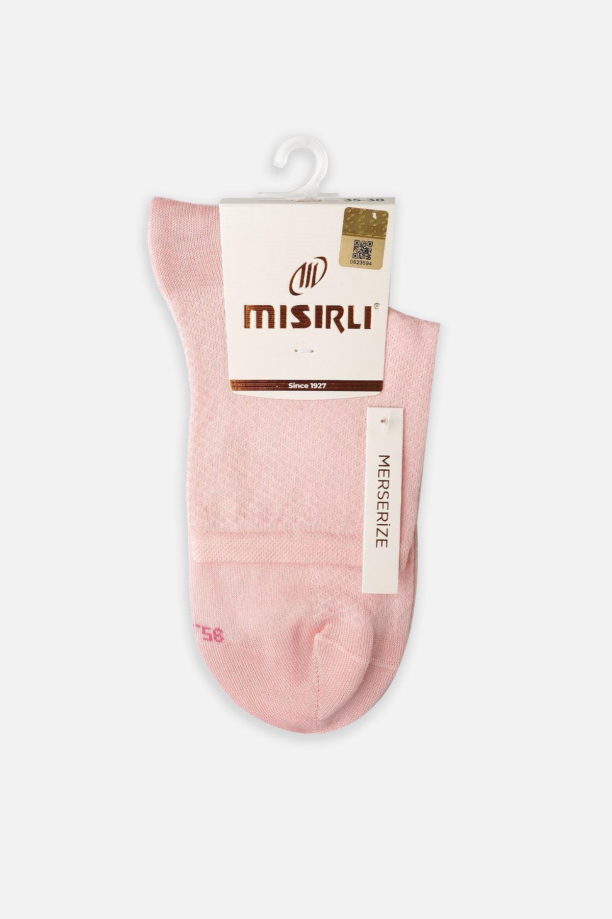 Mısırlı Kadın Merserize Tekli Pembe Soket Çorap M 77002 P