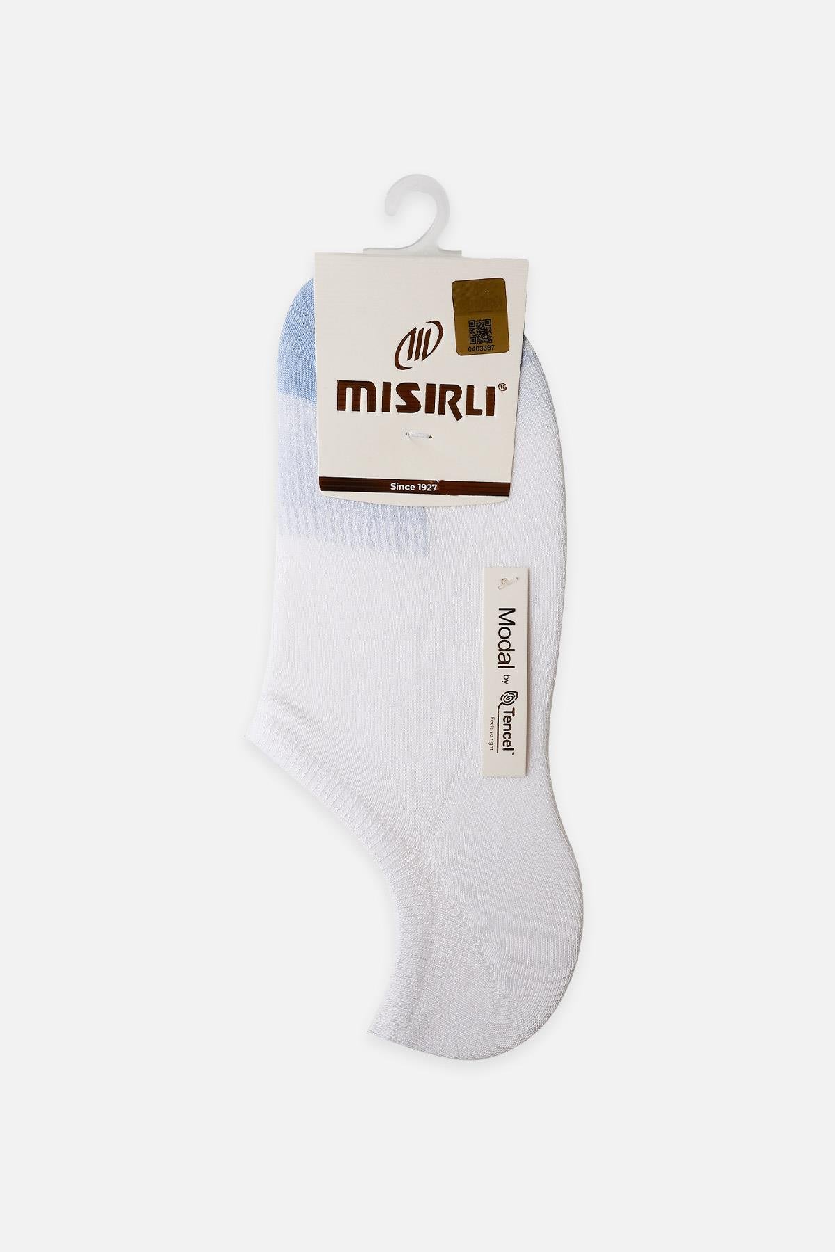 Mısırlı Kadın Modal Tekli Beyaz Yazlık No Show Çorap M 71351 BE