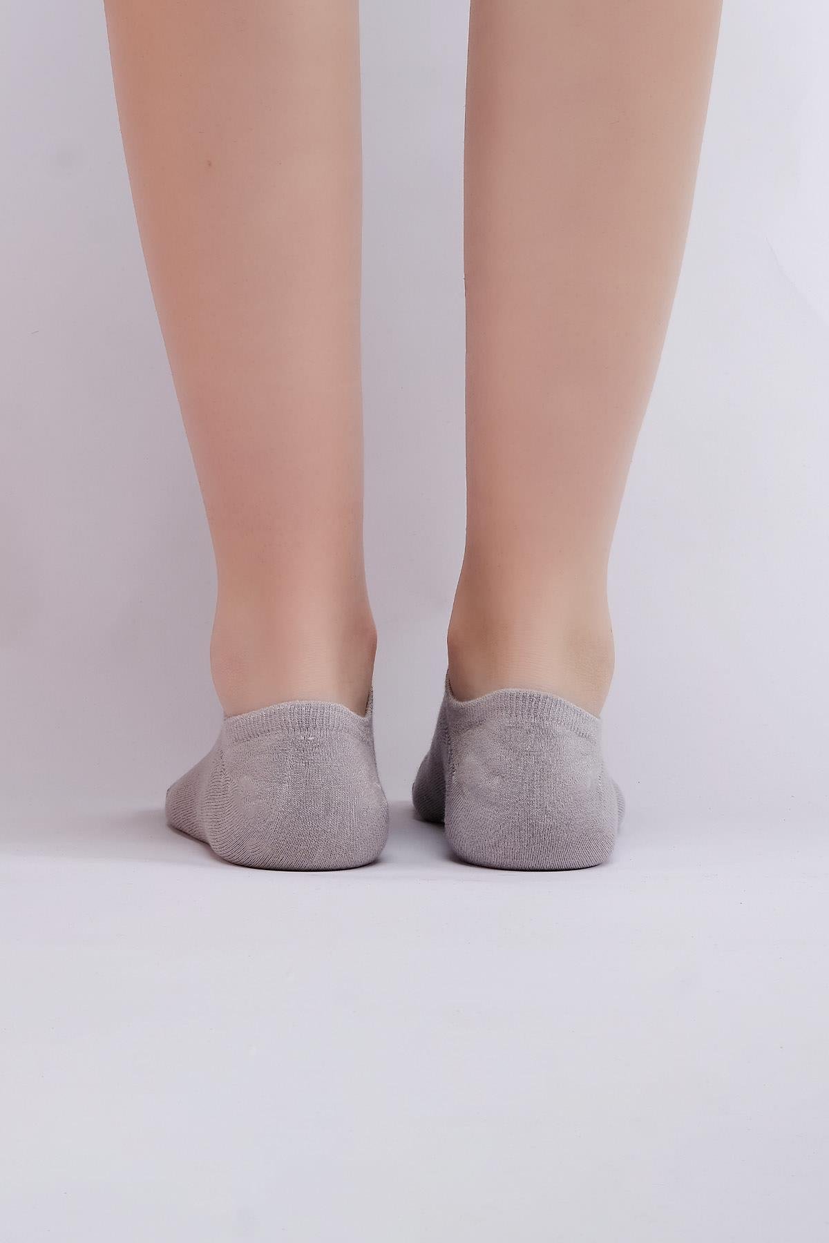 Mısırlı Kadın Modal Tekli Gri Yazlık No Show Çorap M 71351 G