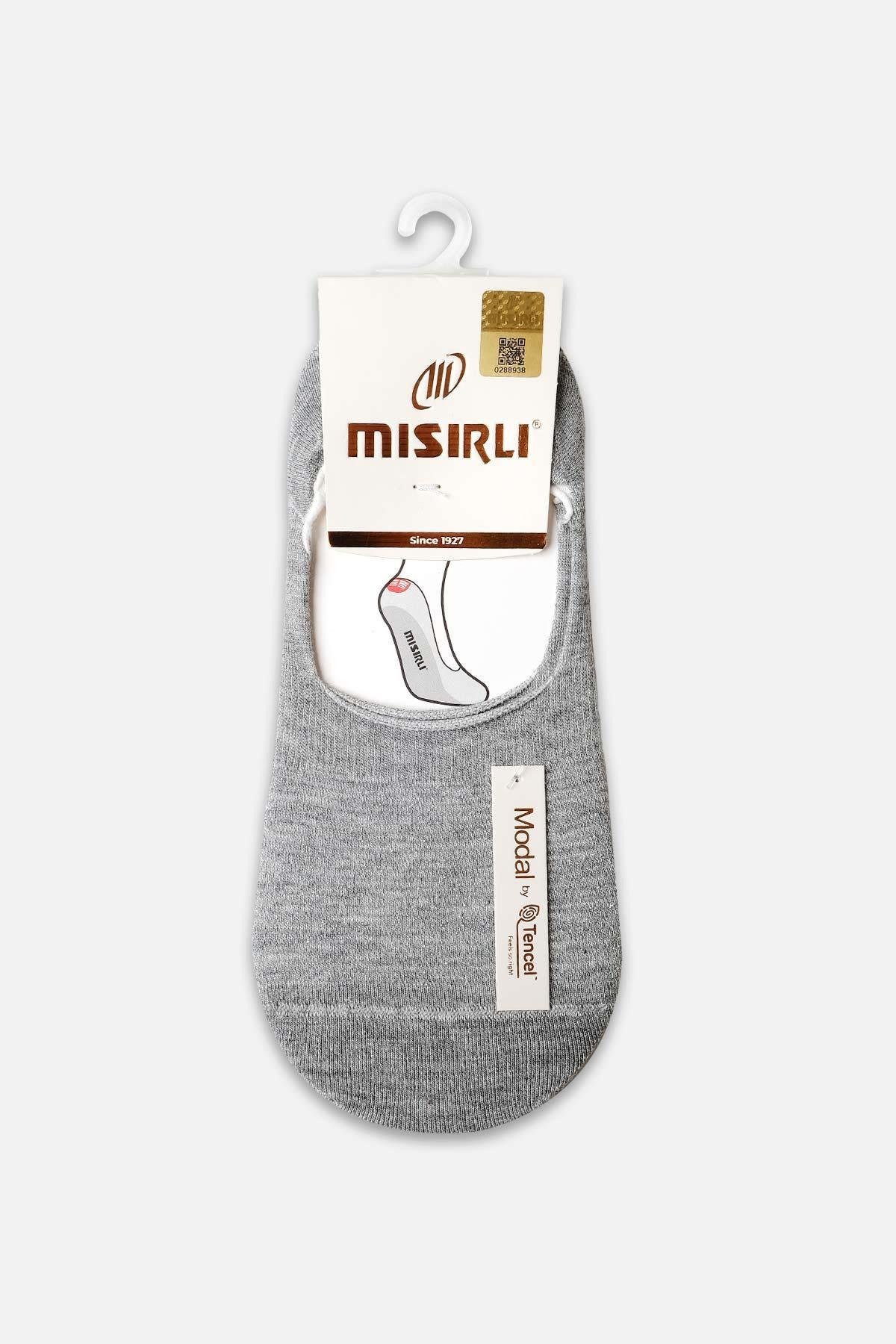 Mısırlı Kadın Modal Tekli Gri Yazlık Babet Çorap M 71301 G