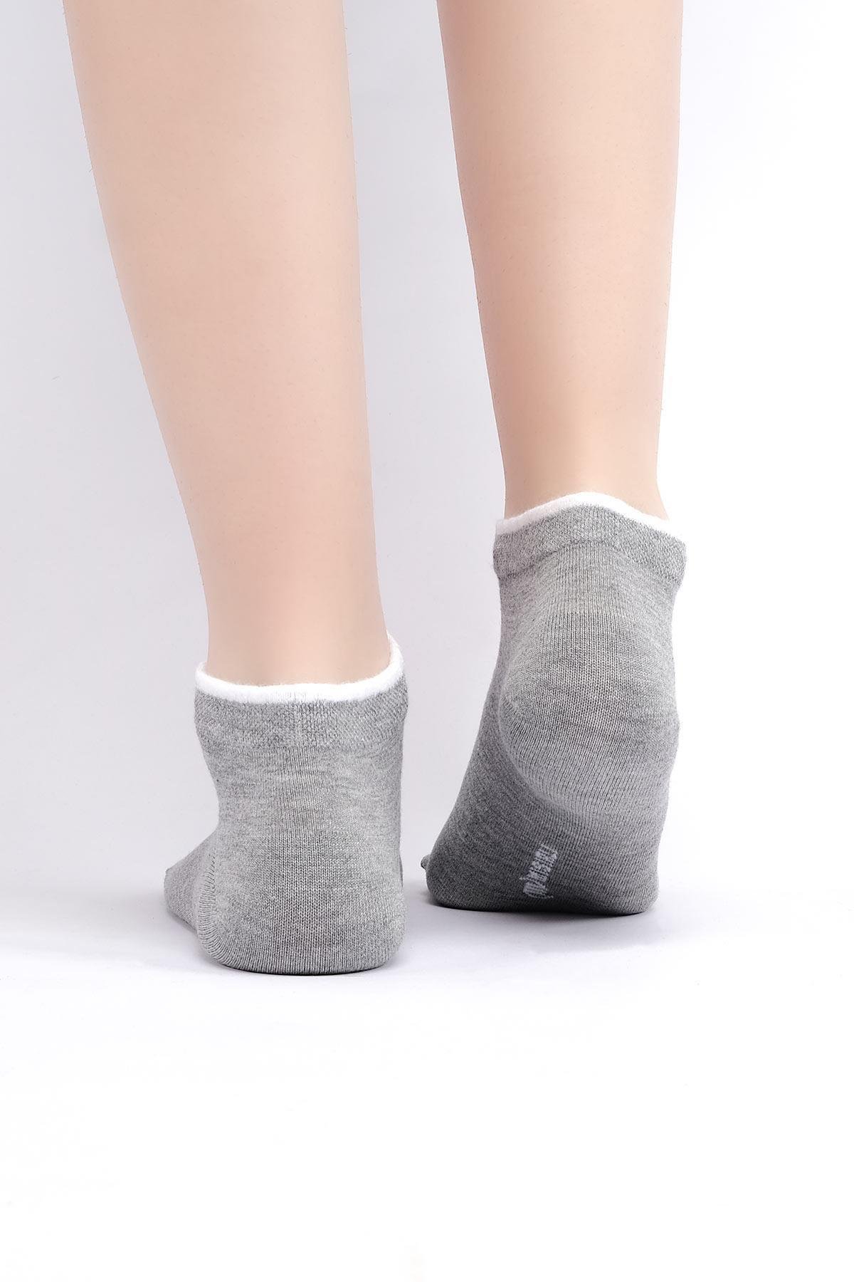 Mısırlı Kadın Modal Tekli Gri Yazlık Sneaker (Patik) Çorap M 71200 G