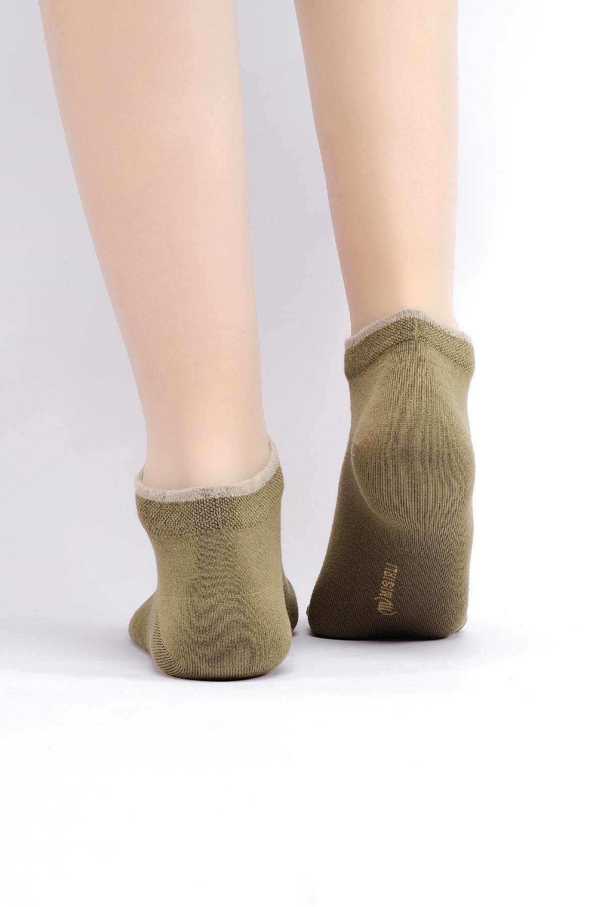 Mısırlı Kadın Modal Tekli Yeşil Yazlık Sneaker (Patik) Çorap M 71200 Y