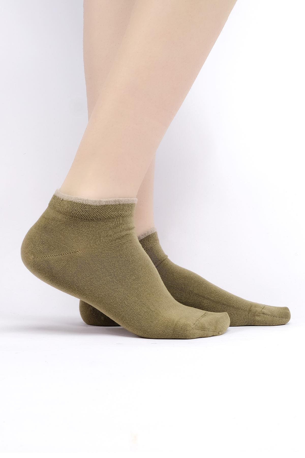 Mısırlı Kadın Modal Tekli Yeşil Yazlık Sneaker (Patik) Çorap M 71200 Y