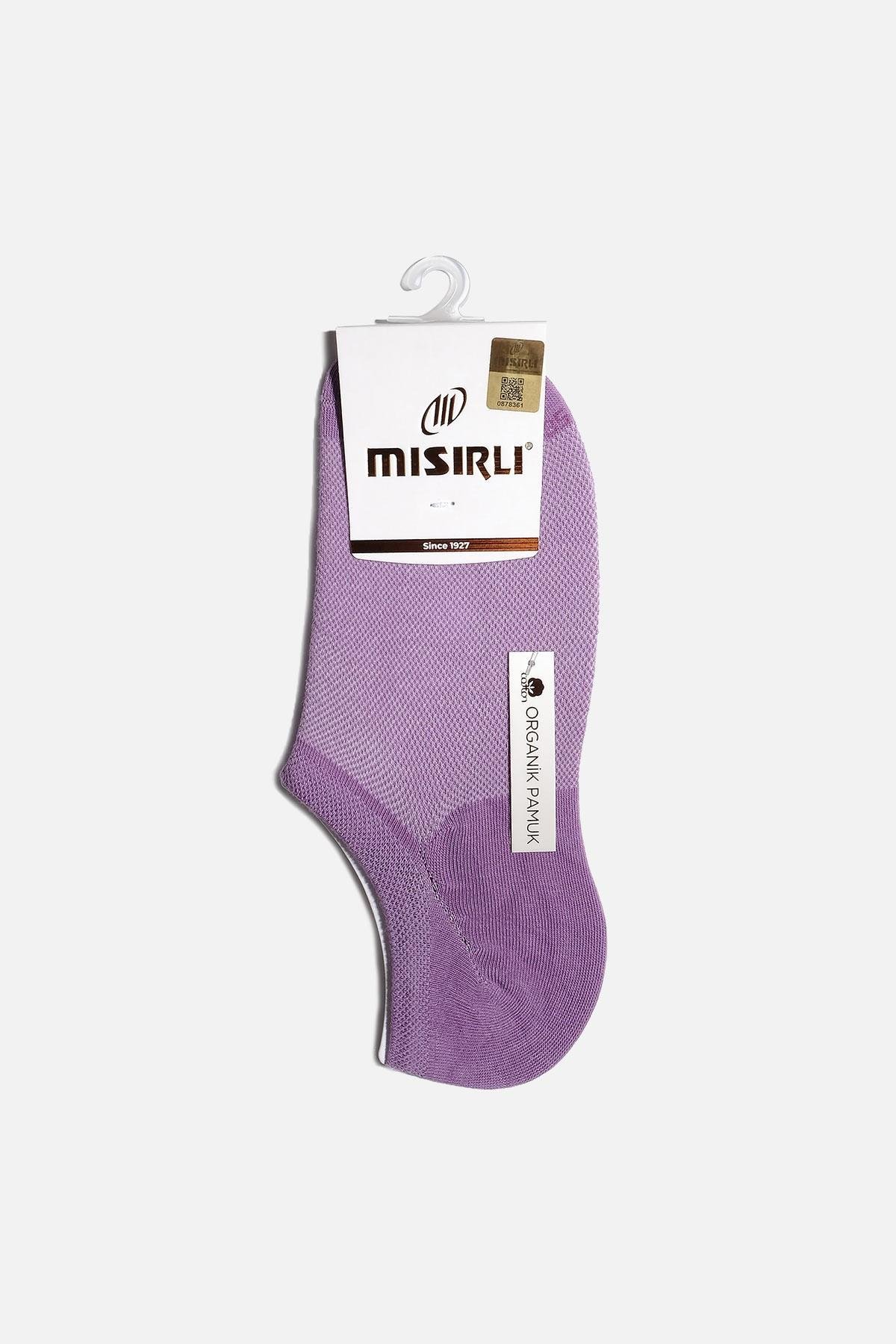Mısırlı Kadın Pamuklu Tekli Mor Yazlık Sneaker Çorap