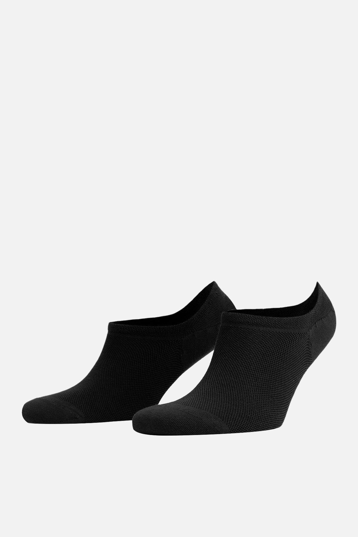 Mısırlı Kadın Pamuklu Tekli Siyah Yazlık Sneaker Çorap M 70350 S