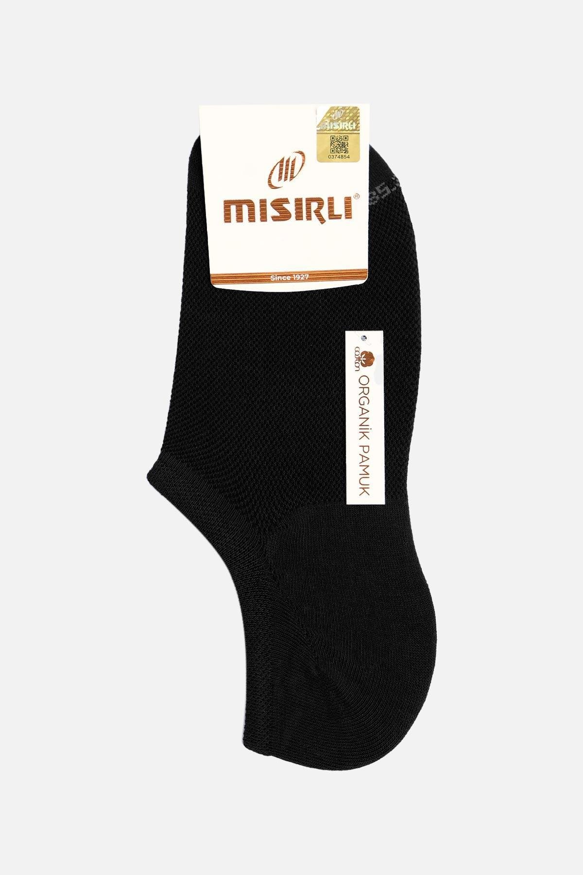 Mısırlı Kadın Pamuklu Tekli Siyah Yazlık Sneaker Çorap M 70350 S