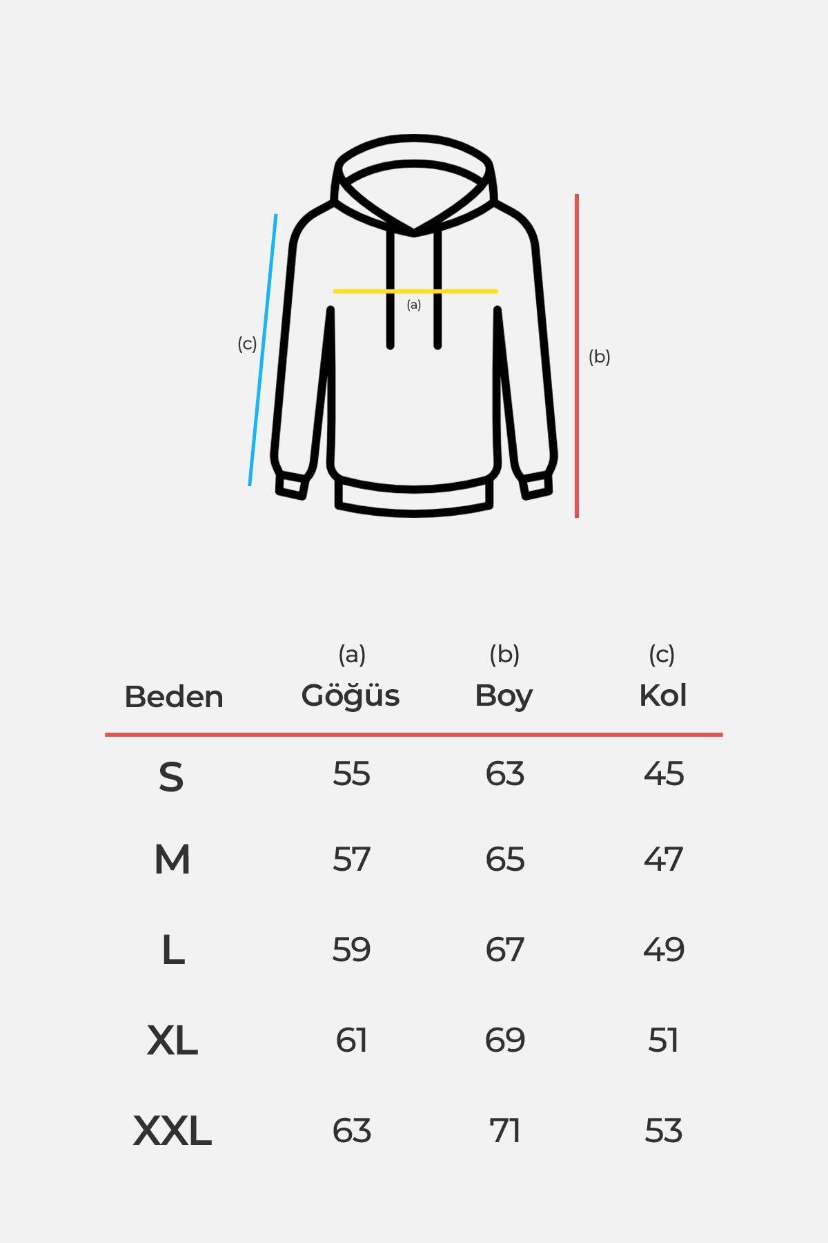 Mısırlı Kadın Üç İplik Oversize Kapüşonlu Camel Sweatshirt M KOH 2C