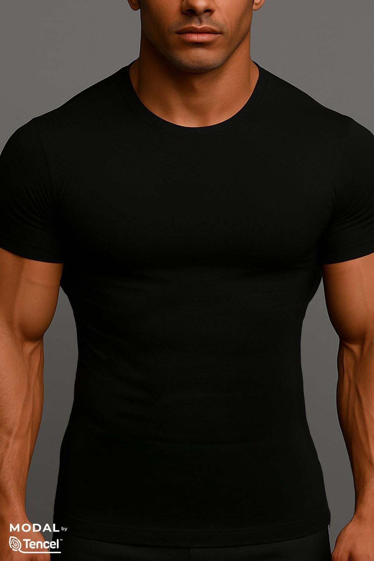 Mısırlı Modal by TENCEL HERCULES Bisiklet Yaka Fanila