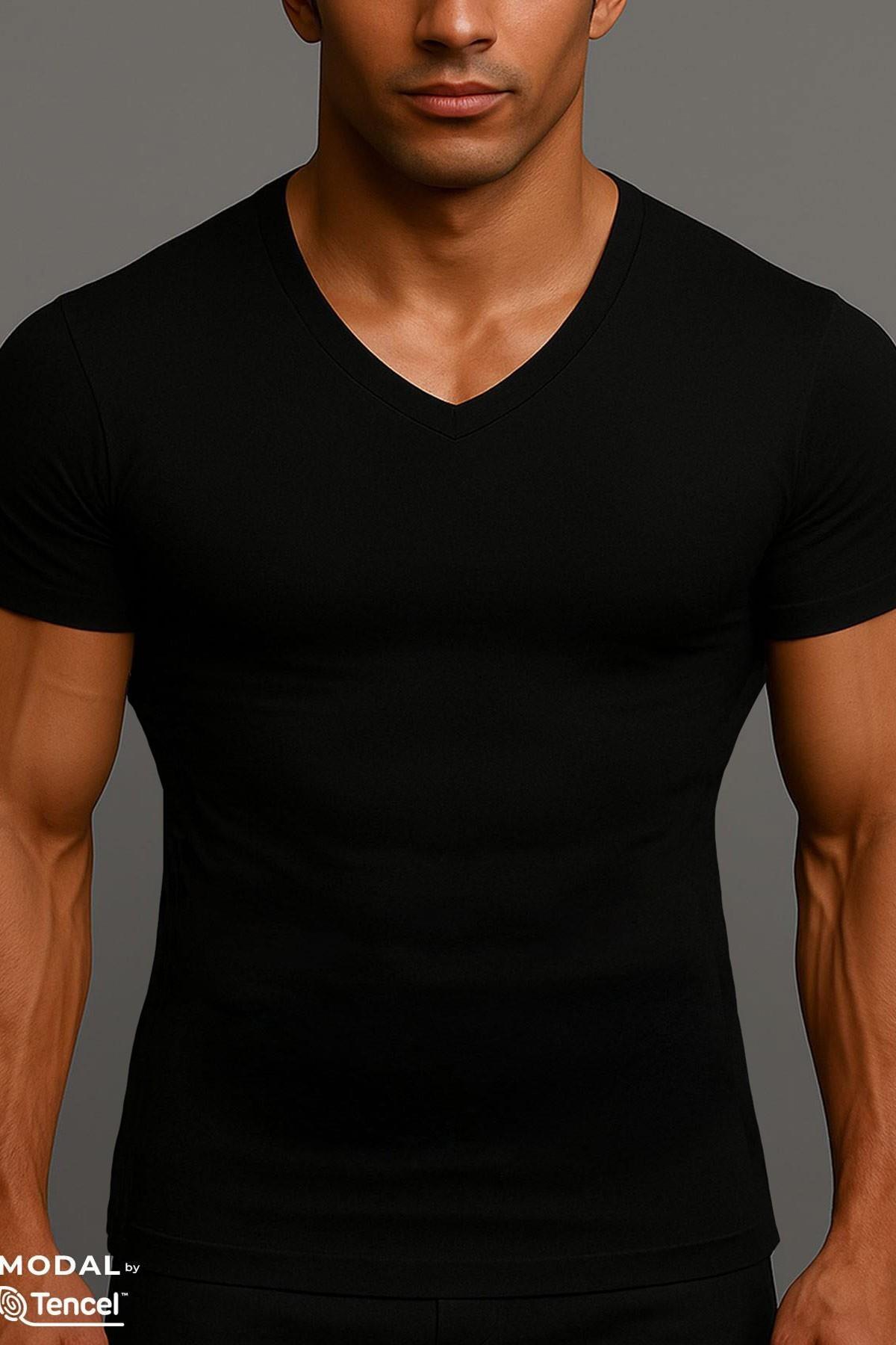 Mısırlı Modal by TENCEL HERCULES V Yaka Fanila