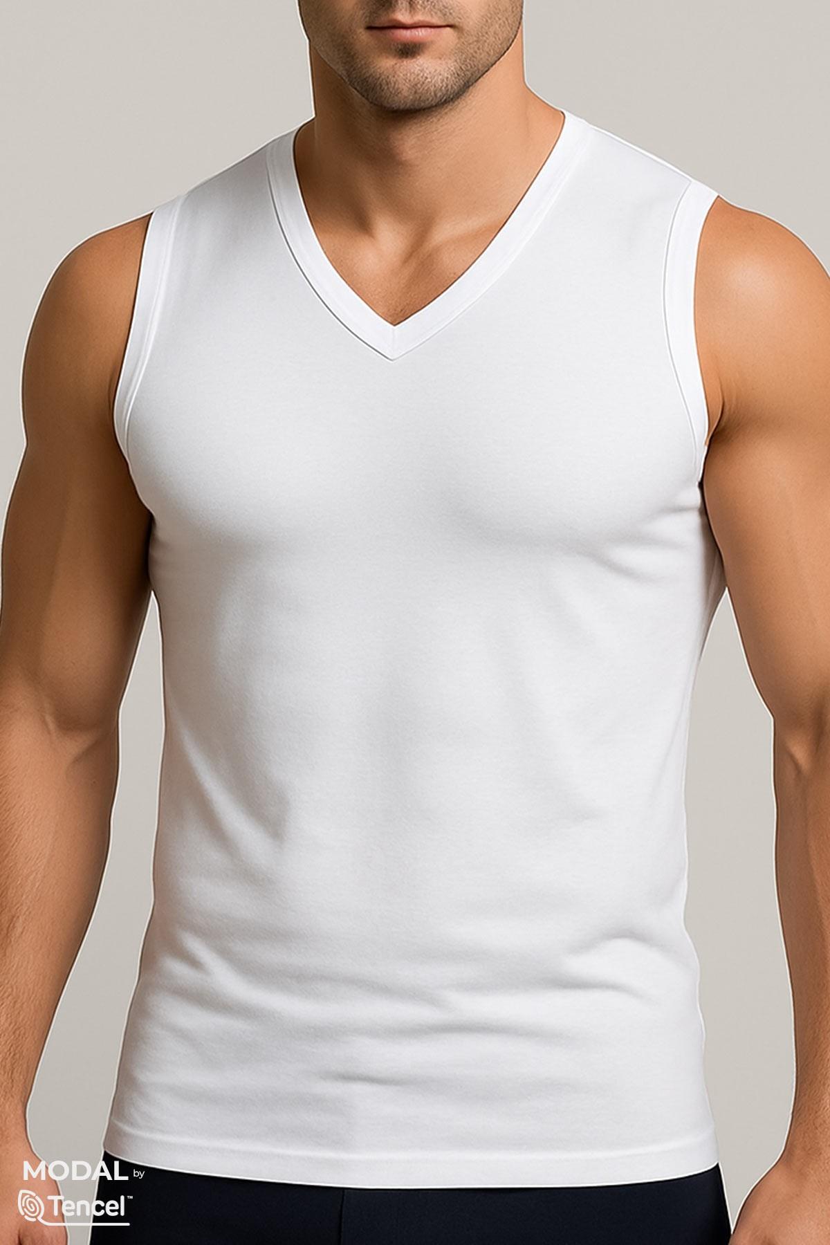 Mısırlı Modal by TENCEL HERCULES V Yaka Sporcu Atlet