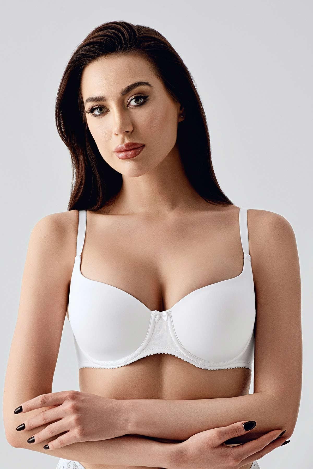 Mısırlı New Bra Big Size Basic Beyaz Sütyen