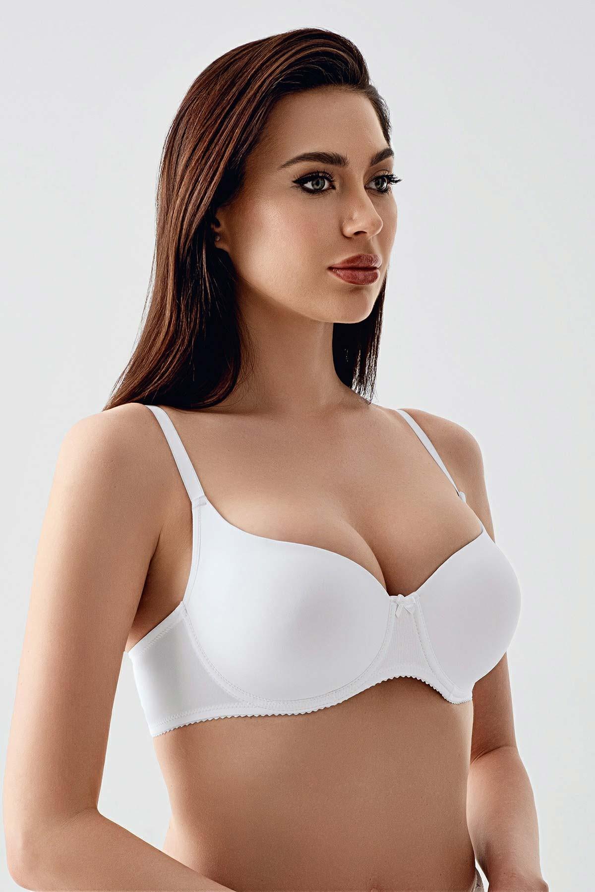 Mısırlı New Bra Big Size Basic Beyaz Sütyen