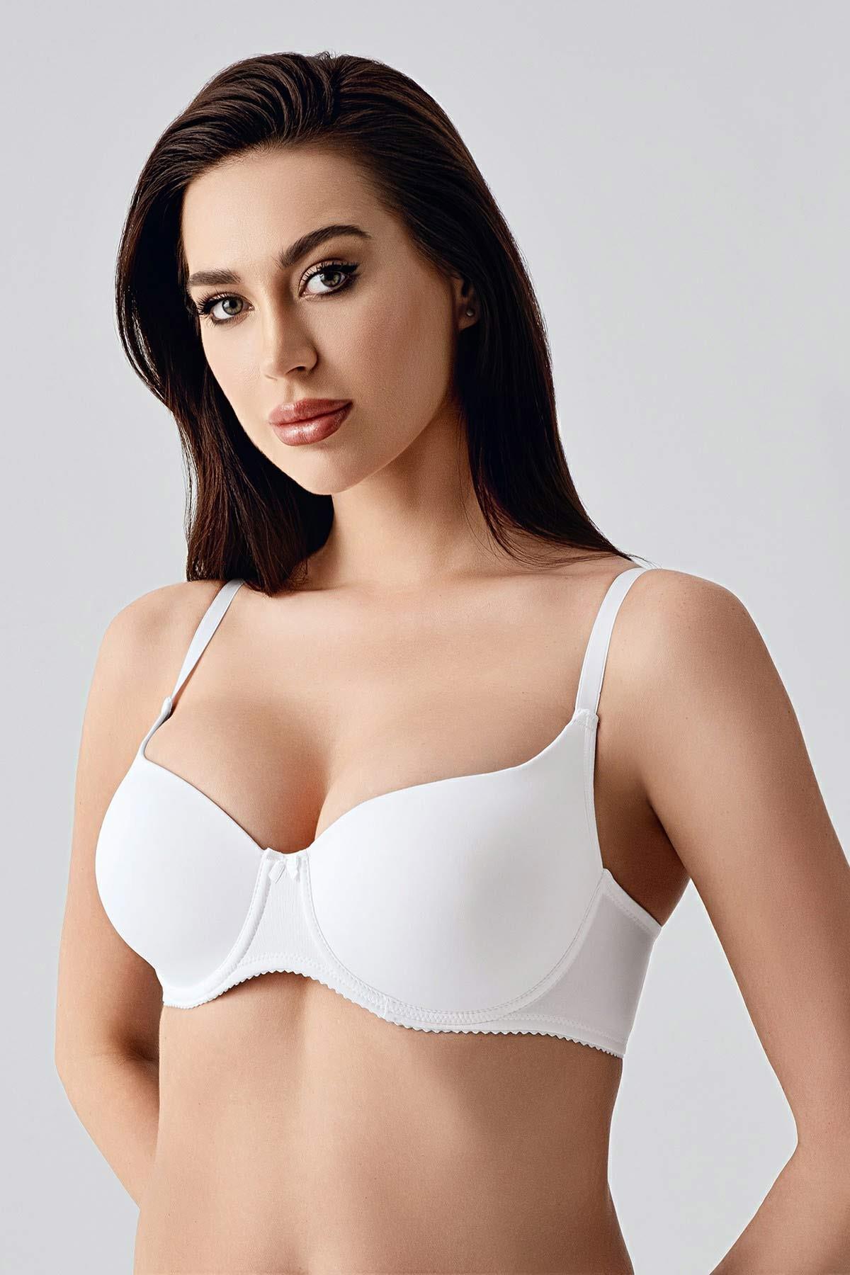 Mısırlı New Bra Big Size Basic Beyaz Sütyen