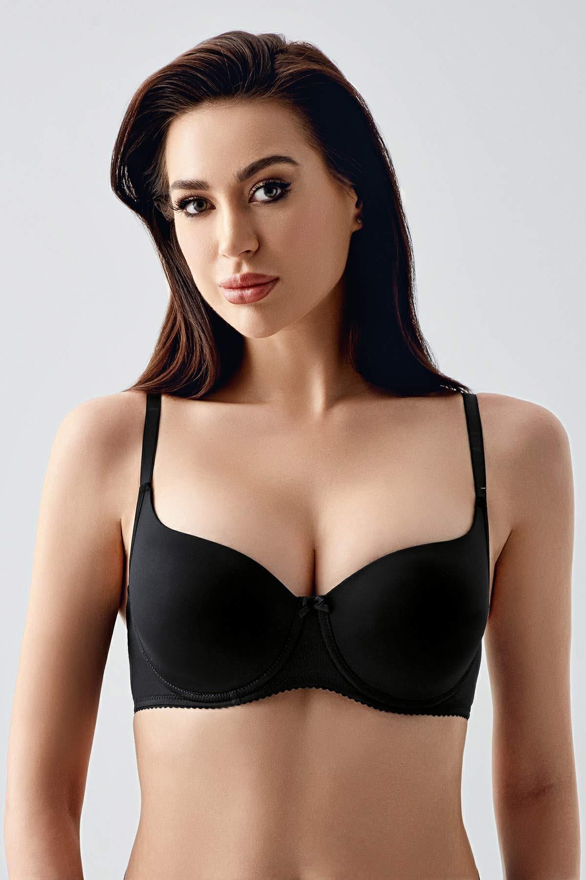 Mısırlı New Bra Big Size Basic Siyah Sütyen
