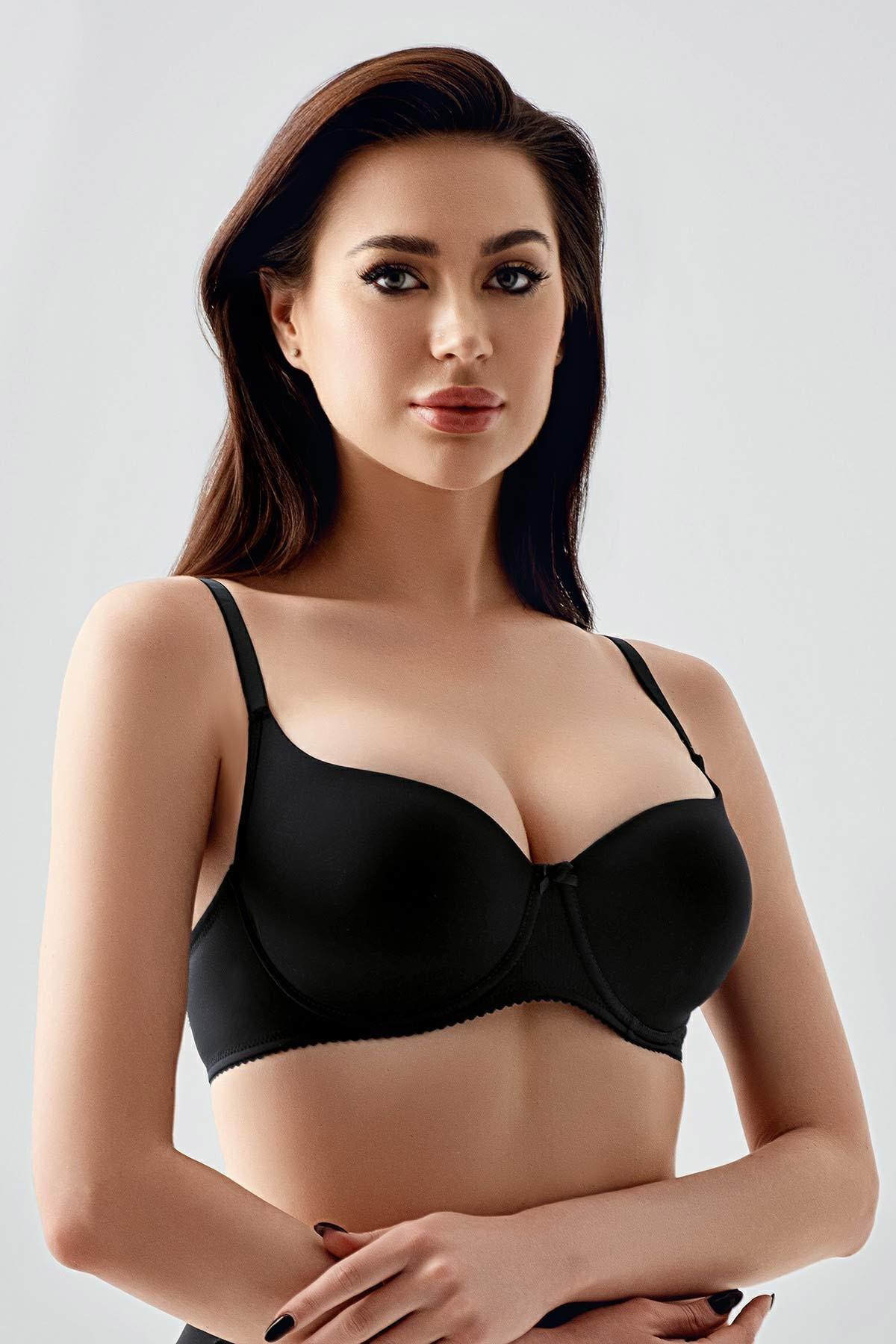 Mısırlı New Bra Big Size Basic Siyah Sütyen