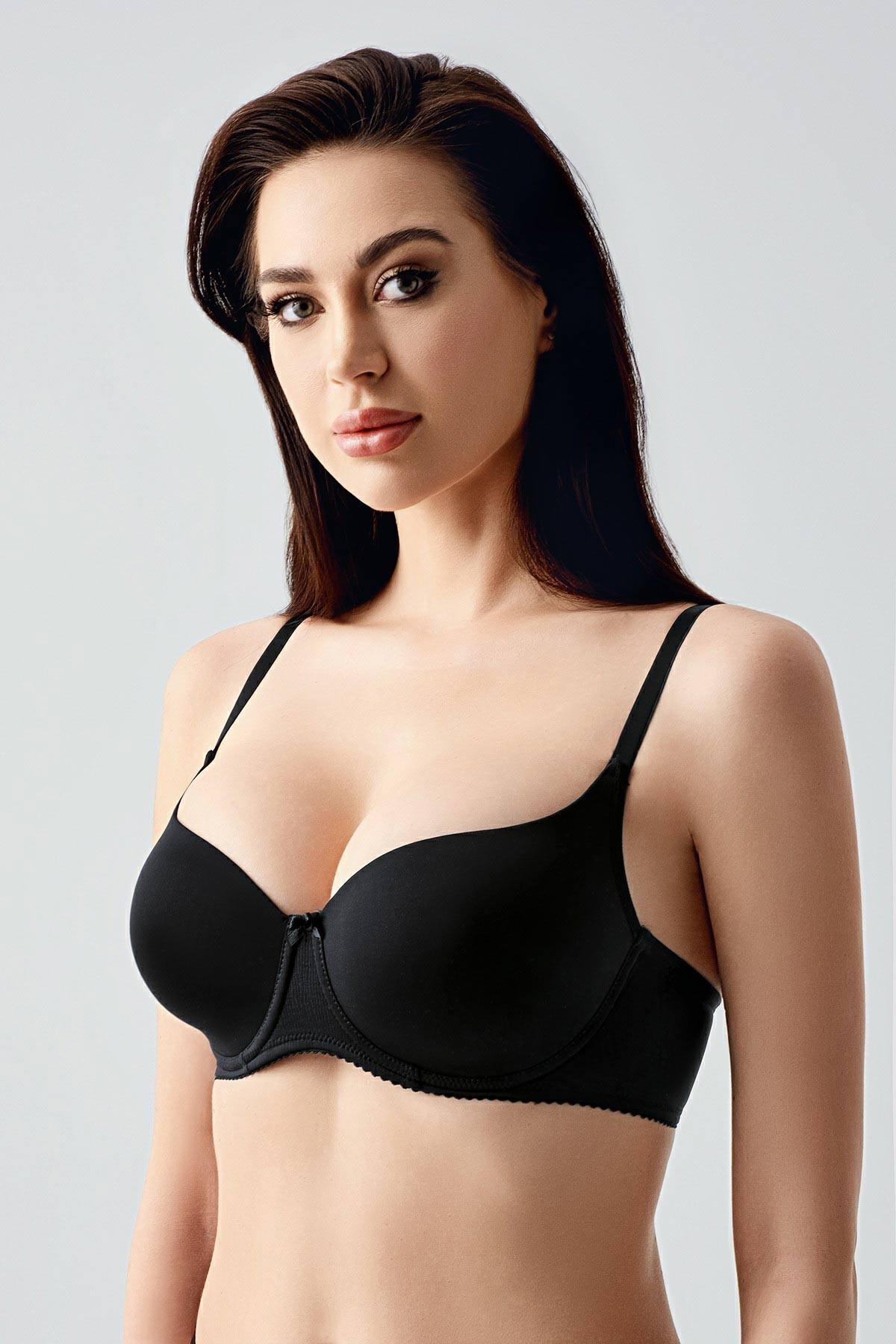 Mısırlı New Bra Big Size Basic Siyah Sütyen