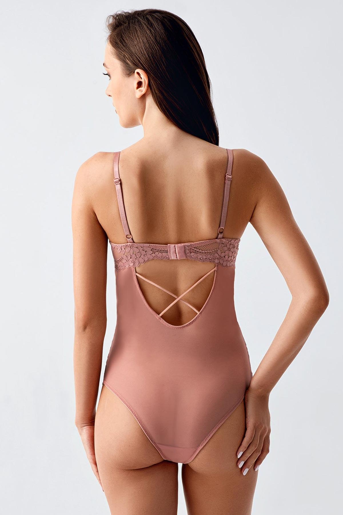 Mısırlı New Bra Destekli B Cup Kiremit Body - 5098