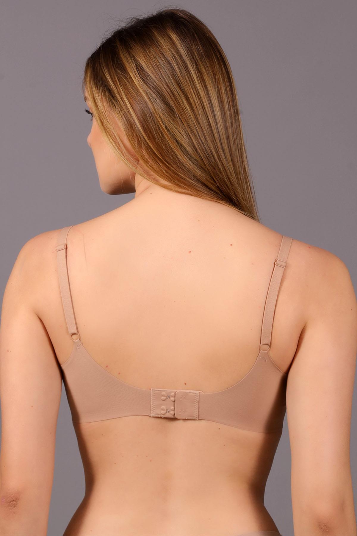 Mısırlı New Bra Desteksiz Lazer Kesim Capucino Sütyen - 6150