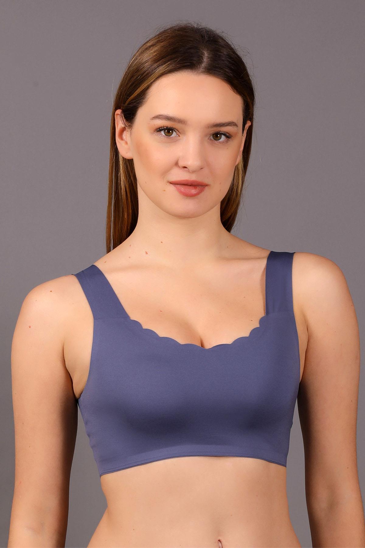 Mısırlı New Bra Desteksiz Hayalet Antrasit Bralet Sütyen - 6130