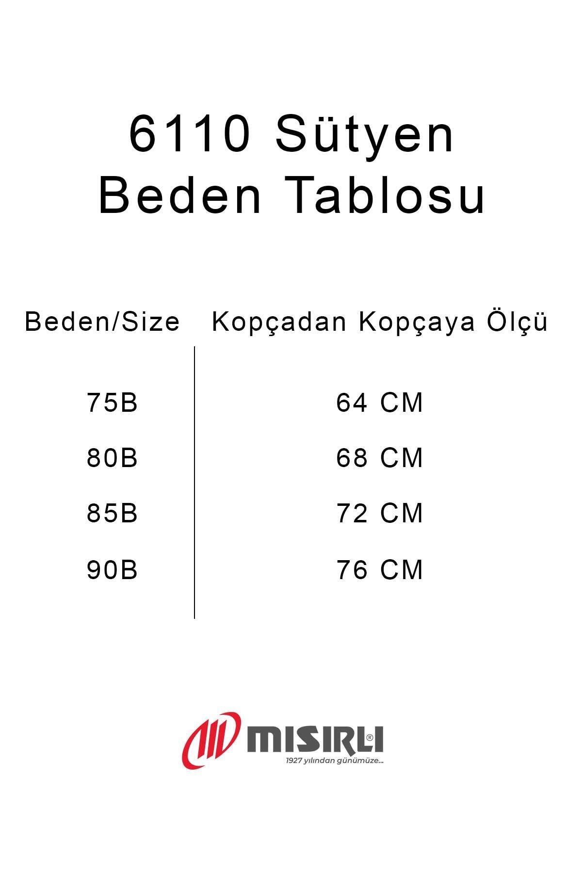 Mısırlı New Bra Desteksiz Lazer Kesim Ekru Sütyen - 6110
