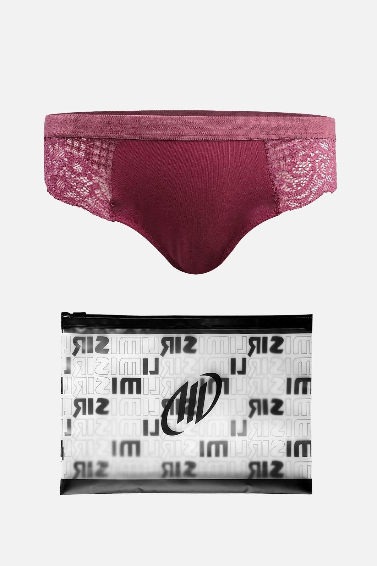 Mısırlı New Panty Likralı Dantelli Gül Kurusu Slip Külot - 9027