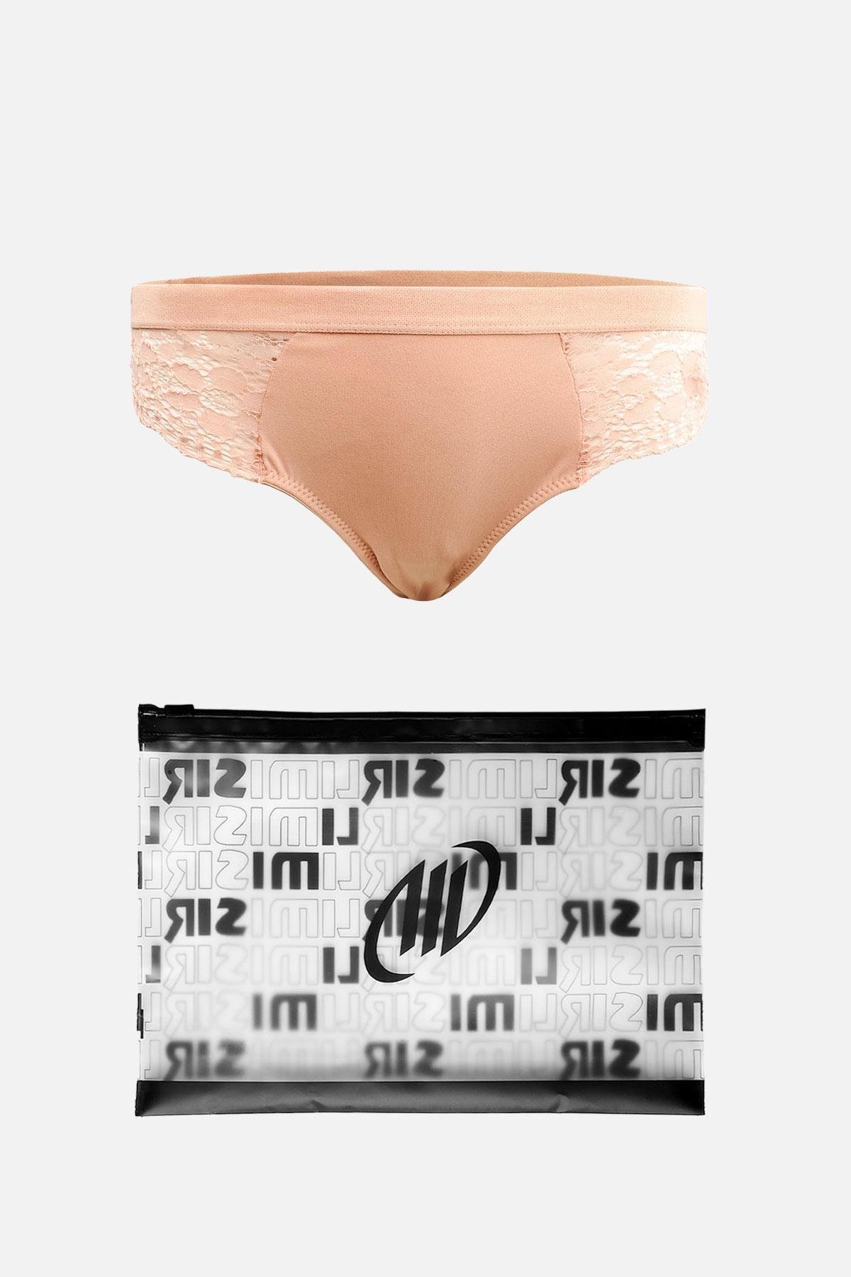 Mısırlı New Panty Likralı Dantelli Kavun İçi Brazilian Külot - 9039