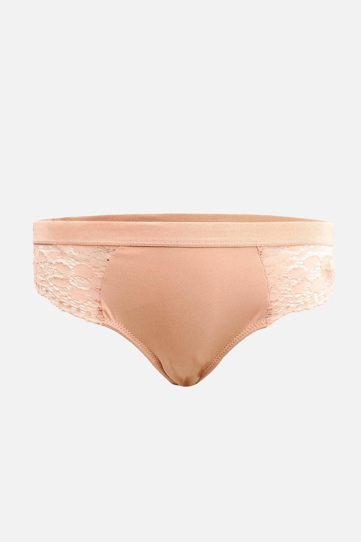 Mısırlı New Panty Likralı Dantelli Kavun İçi Brazilian Külot - 9039