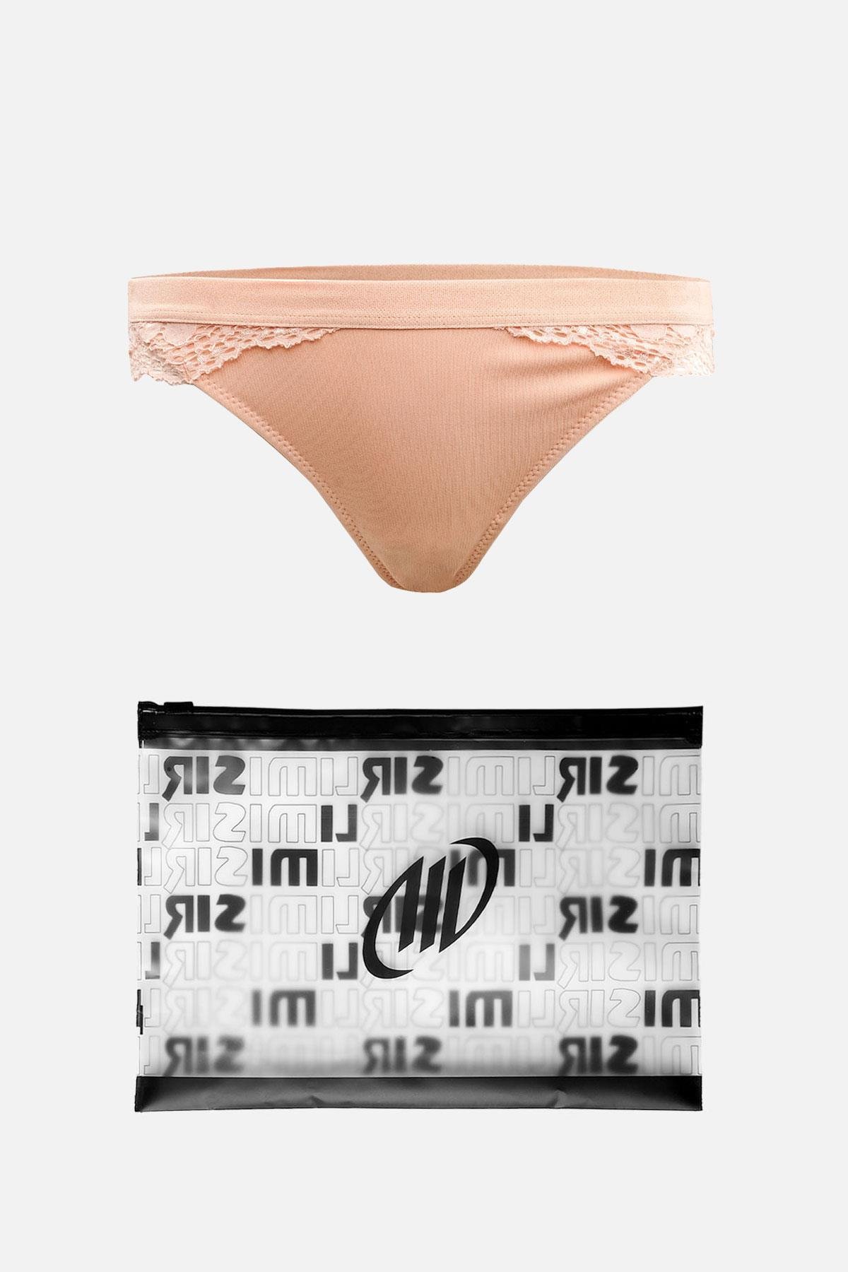 Mısırlı New Panty Likralı Dantelli Kavun İçi String Külot - 9040