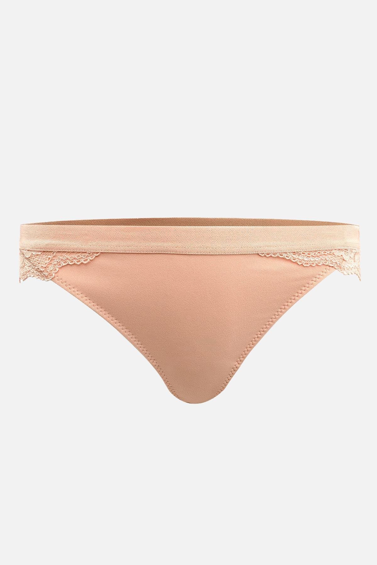 Mısırlı New Panty Likralı Dantelli Kavun İçi String Külot - 9036