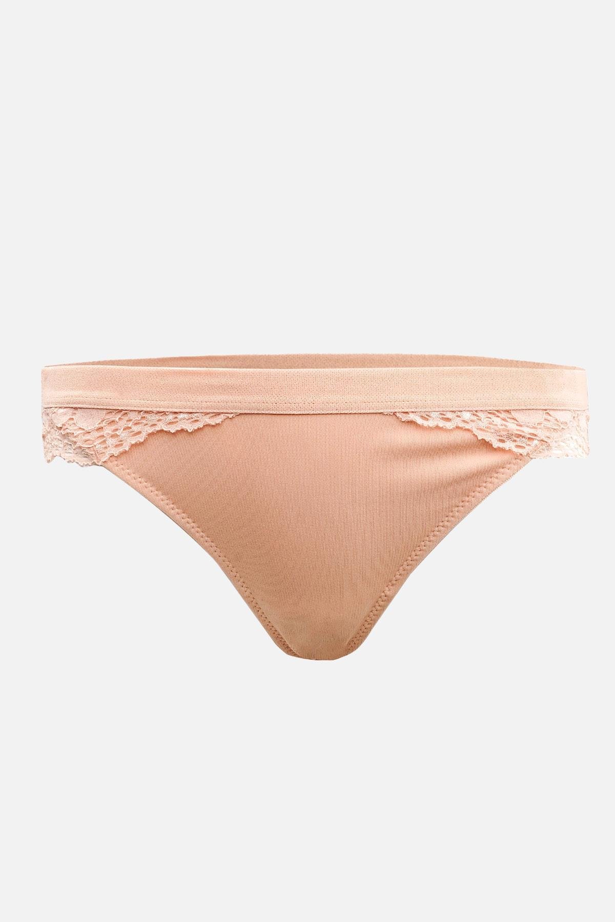 Mısırlı New Panty Likralı Dantelli Kavun İçi String Külot - 9040