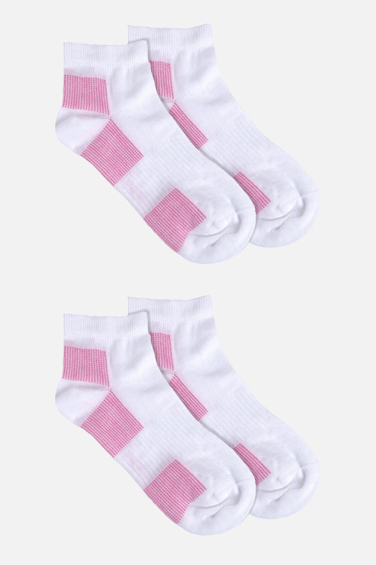 Mısırlı Unisex Coolmax 2 Çift Beyaz Özel Paketli Kısa Konç Çorap   M CMAX BB