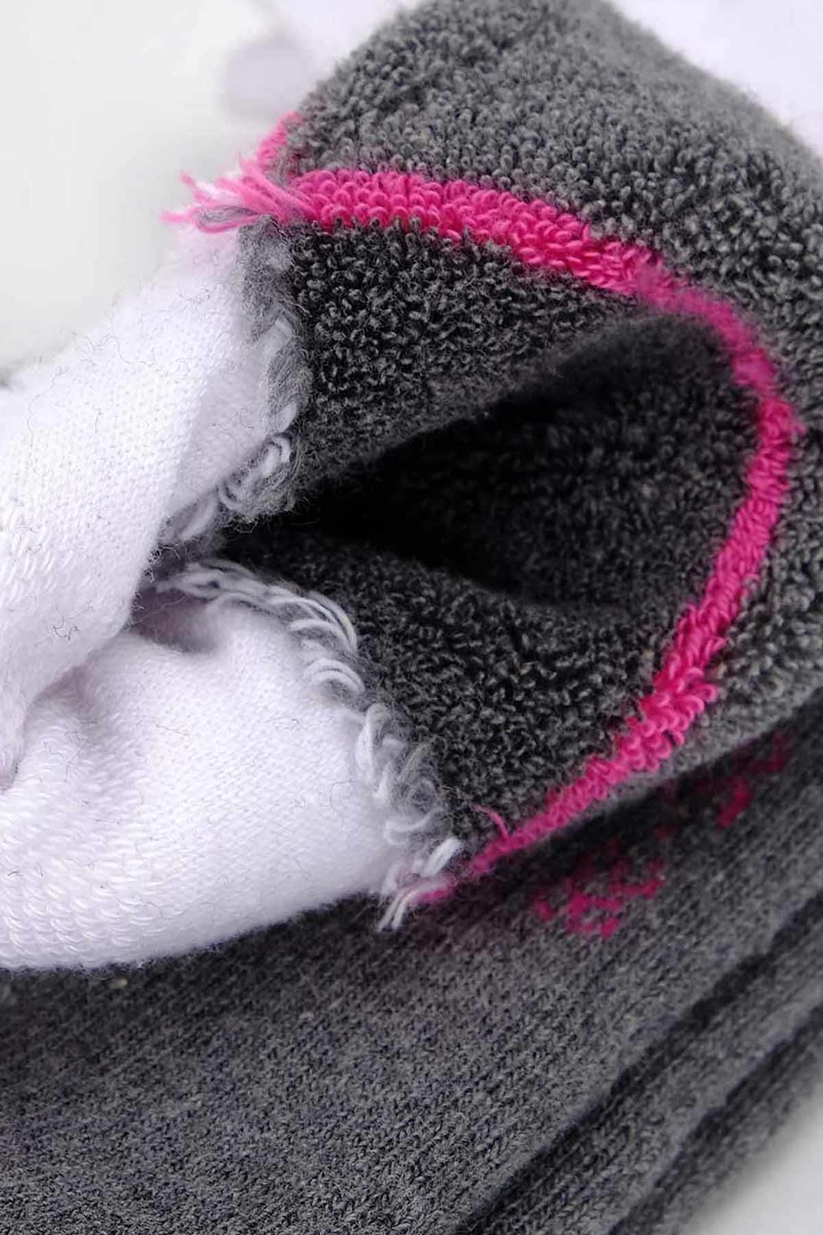 Mısırlı Unisex Coolmax Tekli Havlu Gri Kısa Konç Çorap   M CMAX TG