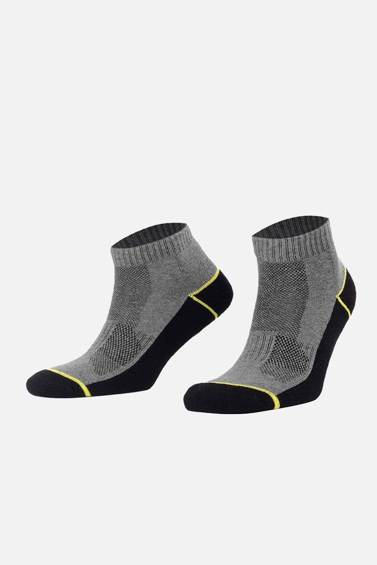 Mısırlı Unisex Coolmax Tekli Havlu Siyah Kısa Konç Çorap   M CMAX TS