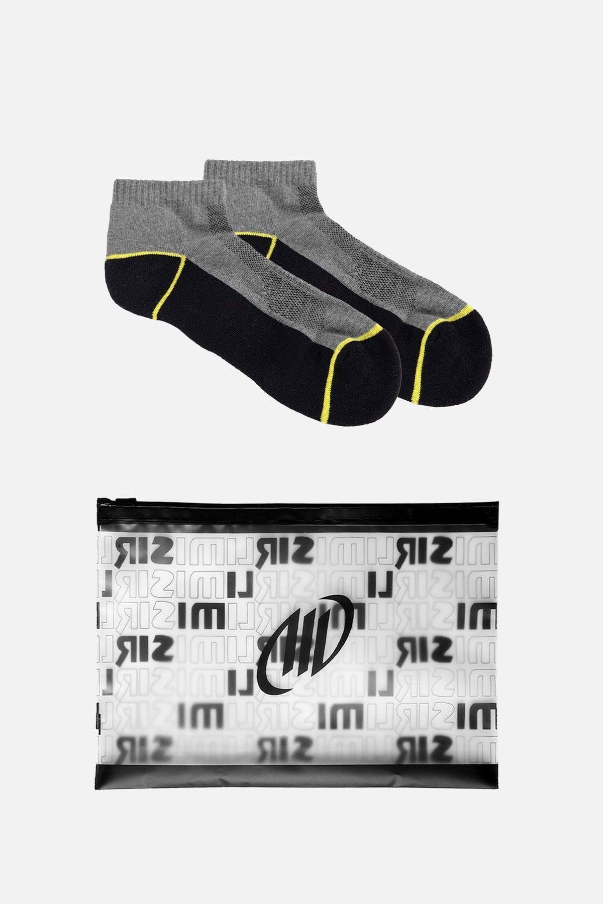 Mısırlı Unisex Coolmax Tekli Havlu Siyah Kısa Konç Çorap   M CMAX TS