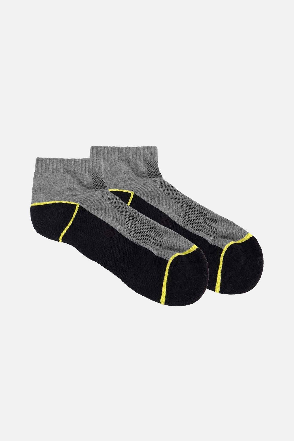 Mısırlı Unisex Coolmax Tekli Havlu Siyah Kısa Konç Çorap   M CMAX TS