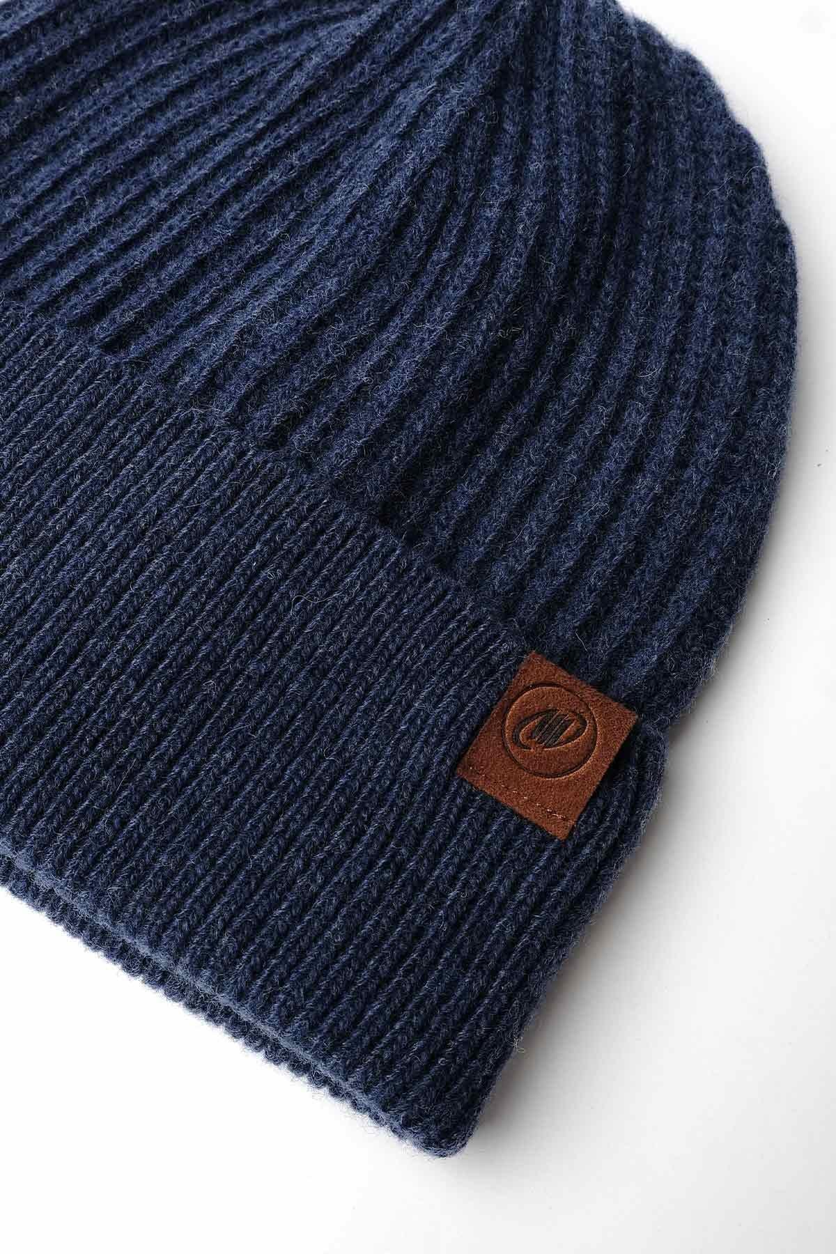 Mısırlı Unisex Kuzu Yünü (Lambswool) Katlamalı Jean Bere