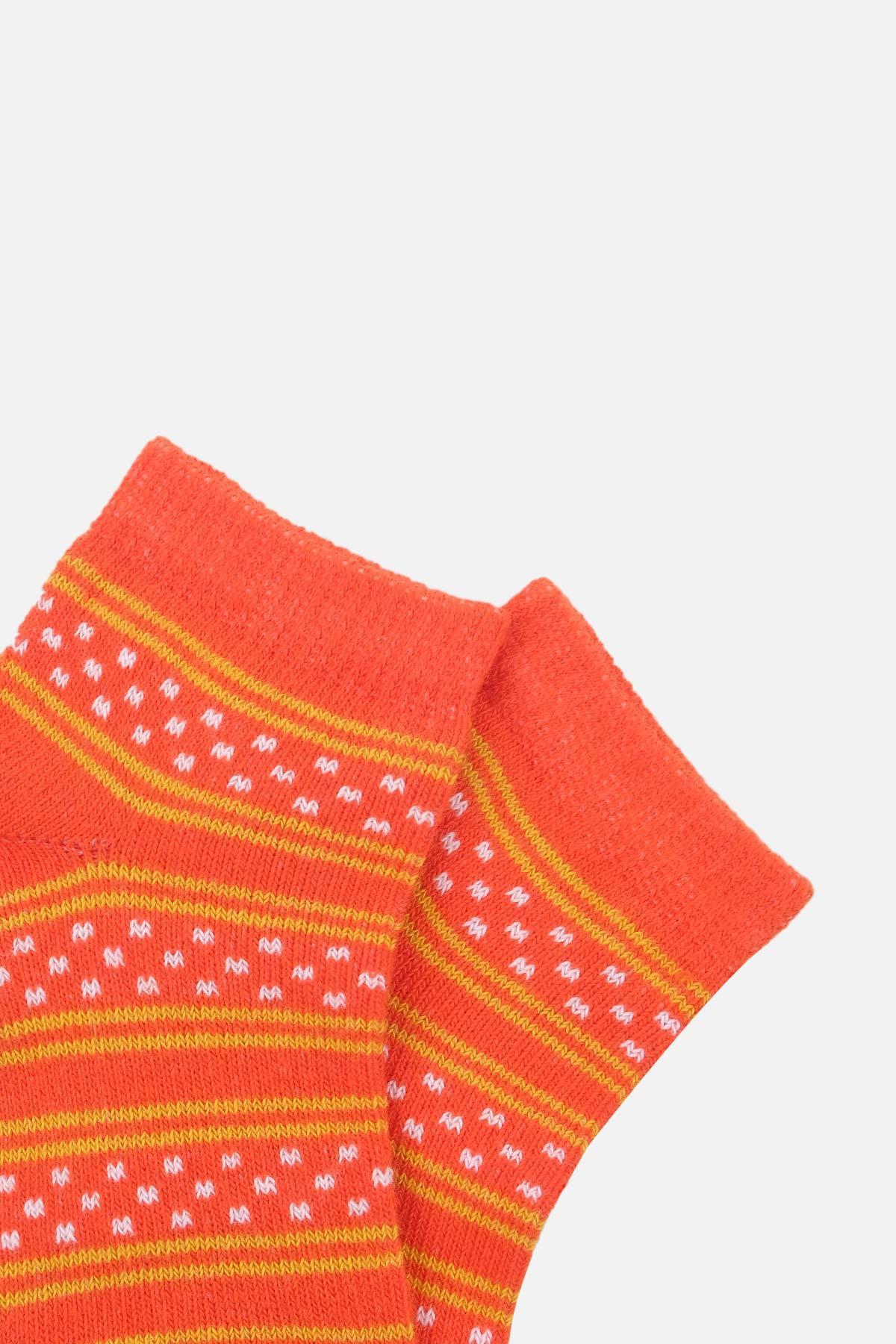 Mısırlı Unisex Pamuklu 3 Çift Çok Renkli Çocuk Patik Çorap - M-BABY-10