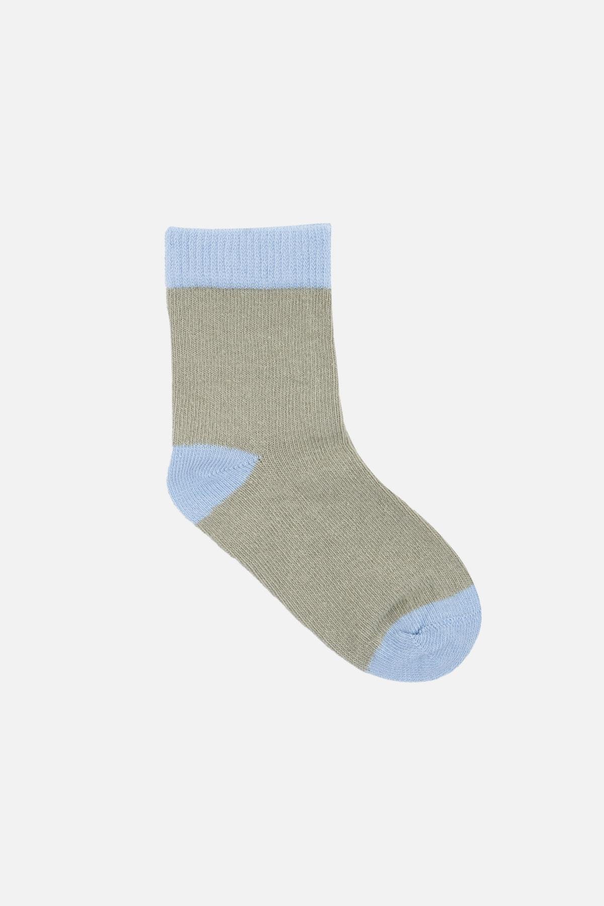 Mısırlı Unisex Pamuklu 5 Çift Çok Renkli Bebek Çorap - M-KID-U2