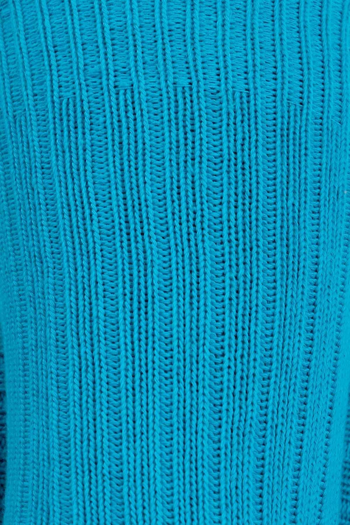 Mısırlı Unisex Pamuklu Bio Cotton Kışlık Mavi Soket Çorap - M-3092A-M