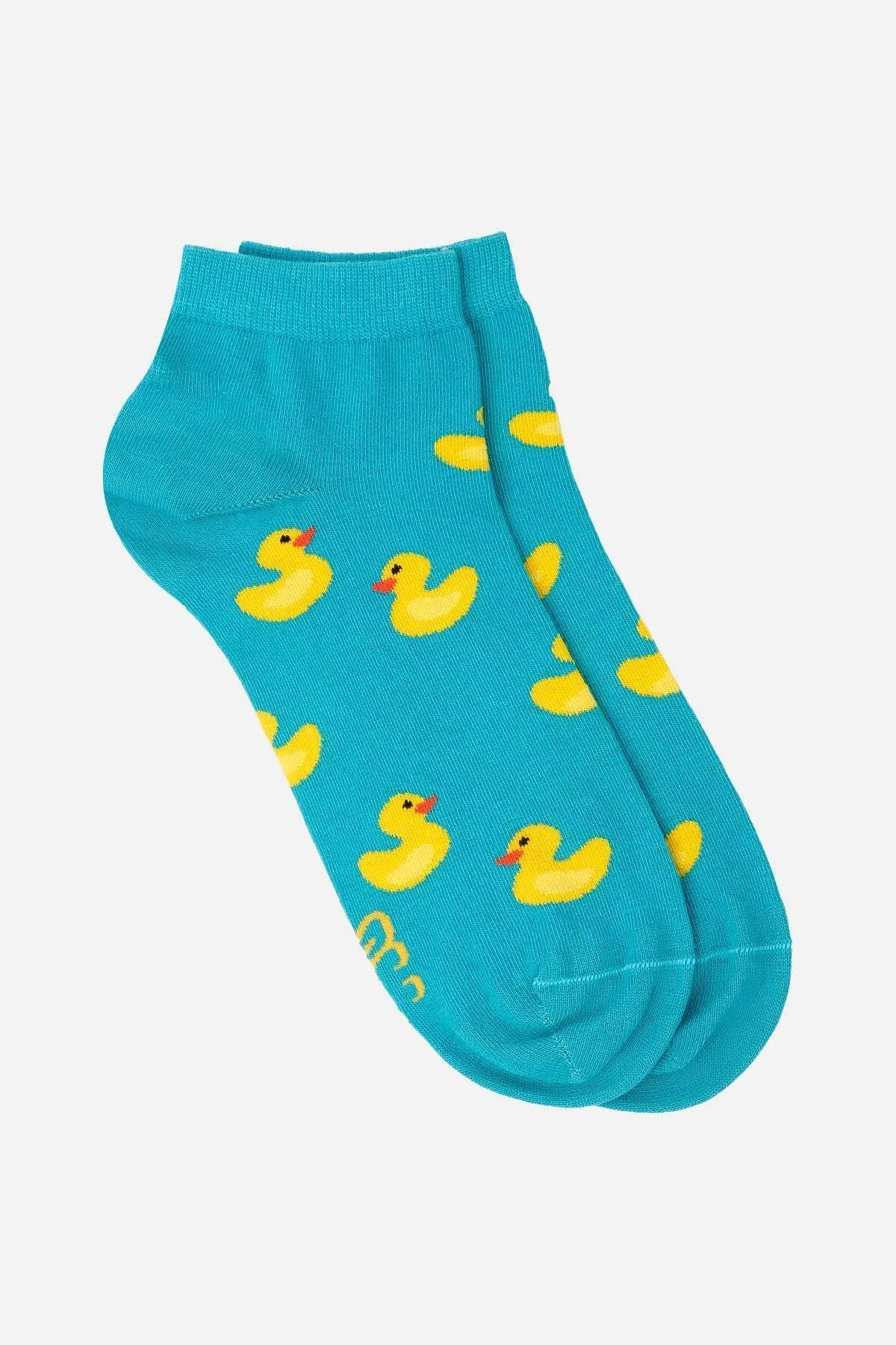 Mısırlı Unisex Pamuklu Ördek Desenli Patik Çorap - M-ORDEK-D1