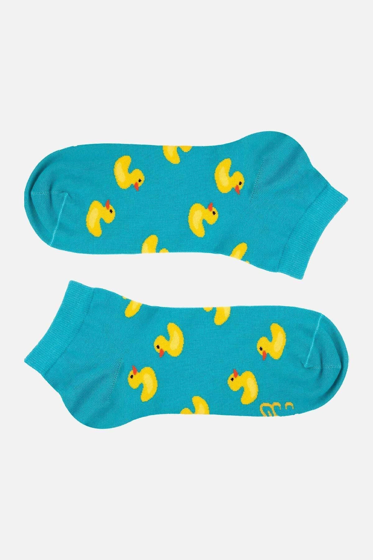 Mısırlı Unisex Pamuklu Ördek Desenli Patik Çorap - M-ORDEK-D1