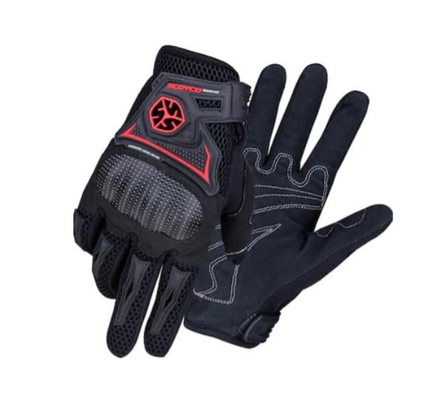 Ümit MC23-L SCOYCO MC23 SİYAH/KIRMIZI KORUMALI L BEDEN
