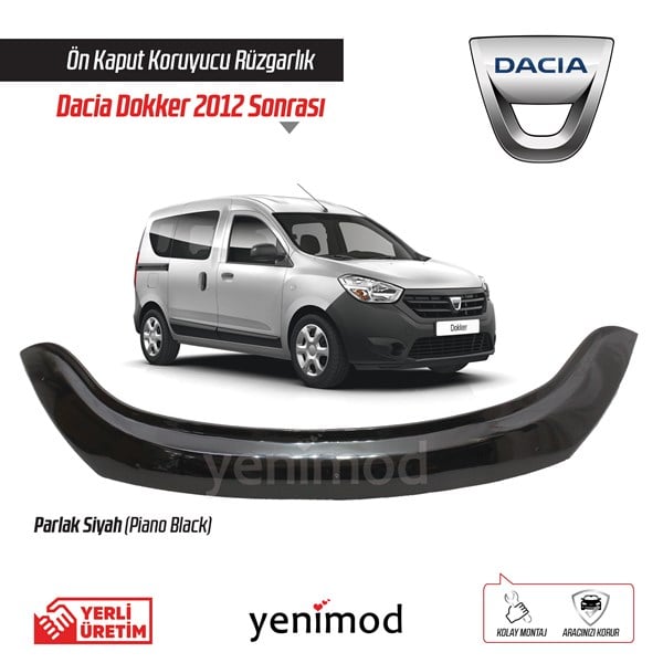 Dacia Dokker Kaput Rüzgarlığı 2012 Sonrası Kaput Koruyucu