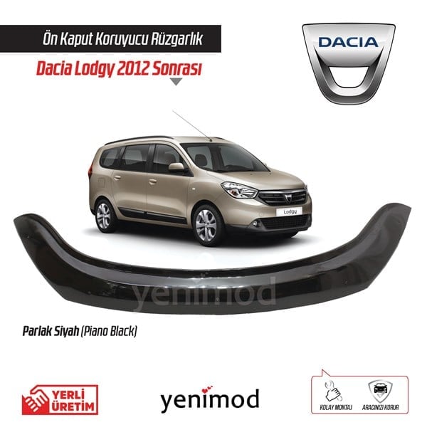Dacia Lodgy Kaput Rüzgarlığı 2012 Sonrası Kaput Koruyucu