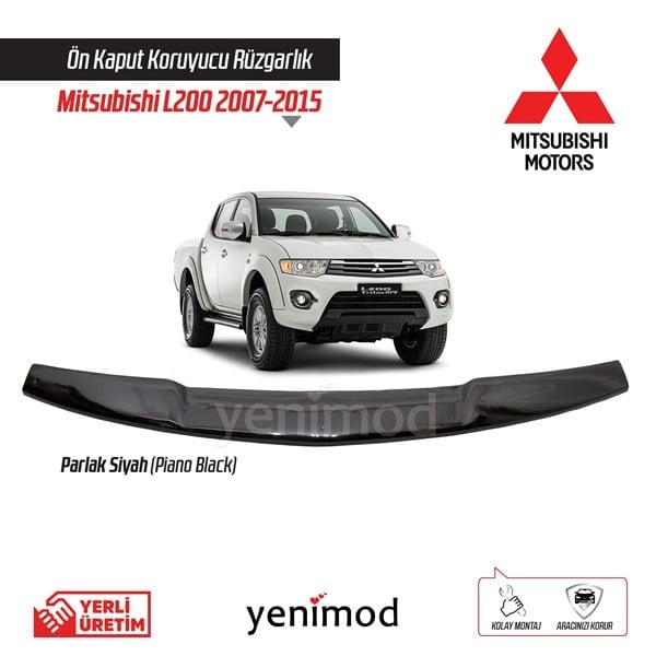 Mitsubishi L200 Kaput Koruyucu Rüzgarlık 2007-2015