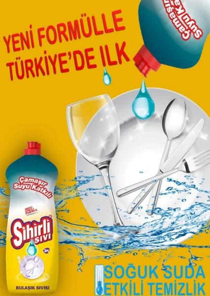 Sihirli Sıvı Çamaşır Suyu Katkılı Bulaşık Deterjanı
