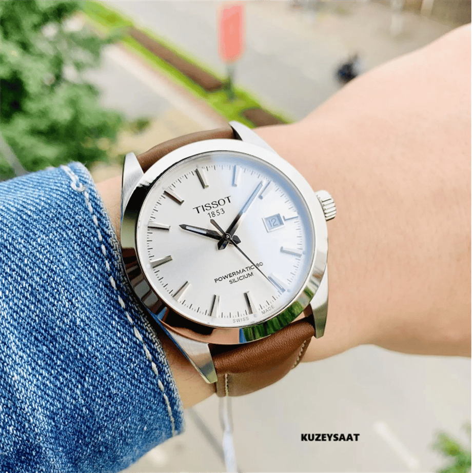 Tissot T1274071603100 Gentleman Powermatic 80 Silicium Erkek Kol Saati T127.407.16.031.00