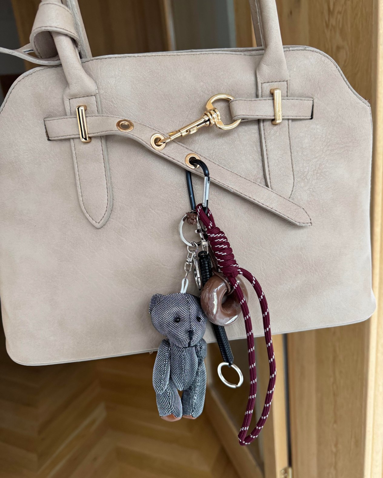 Silver Bear Çanta Askısı Charm