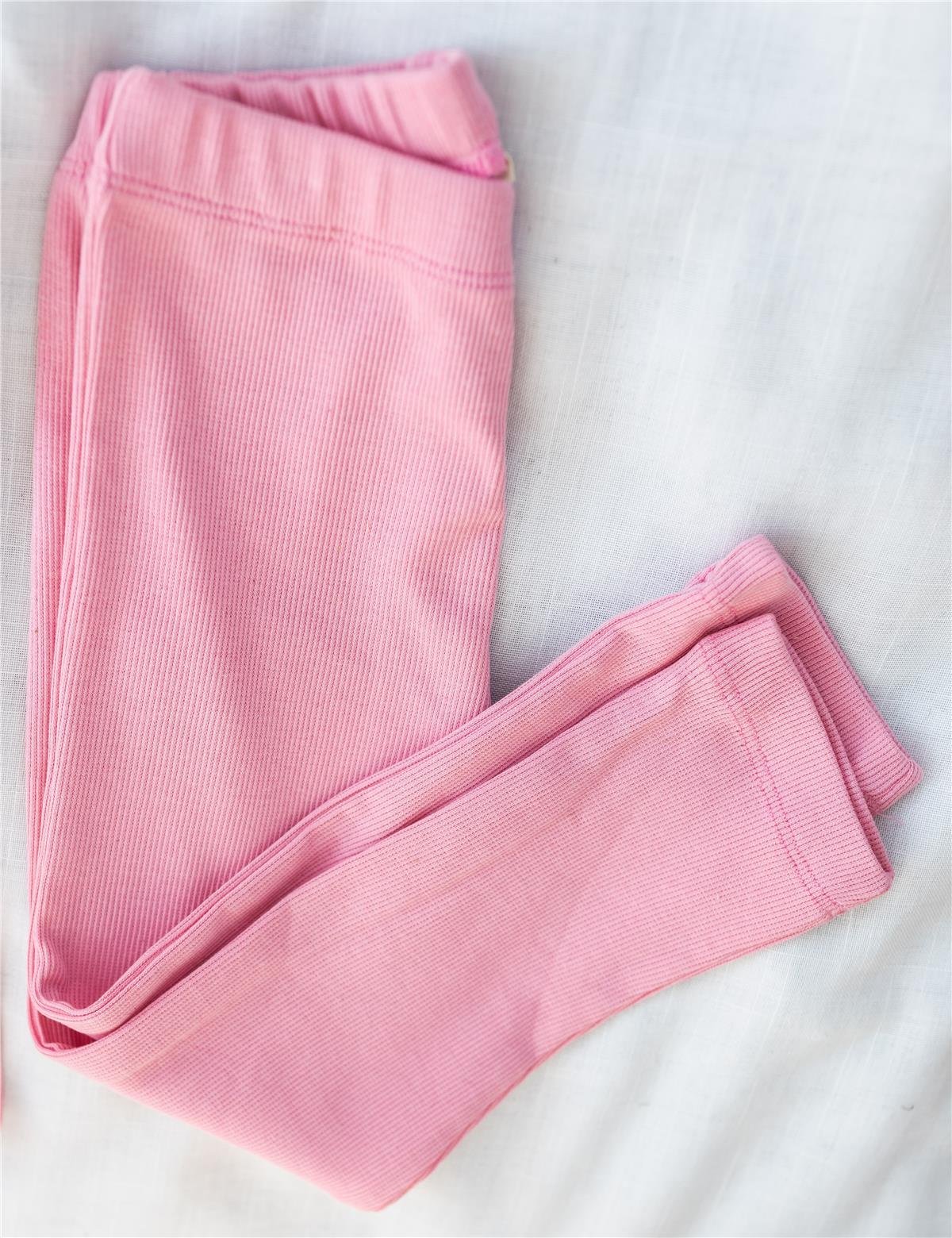 Fitilli Tayt Alt Üst Takım Pembe